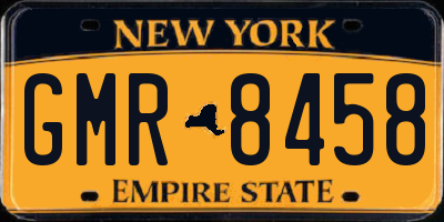 NY license plate GMR8458