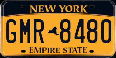 NY license plate GMR8480