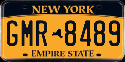 NY license plate GMR8489