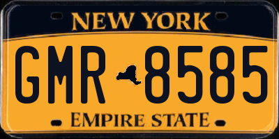 NY license plate GMR8585