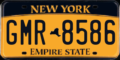 NY license plate GMR8586