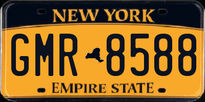 NY license plate GMR8588