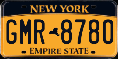 NY license plate GMR8780
