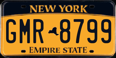 NY license plate GMR8799