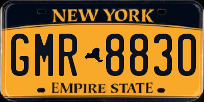 NY license plate GMR8830