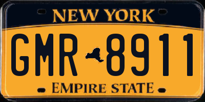 NY license plate GMR8911