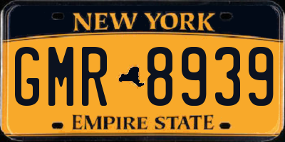 NY license plate GMR8939
