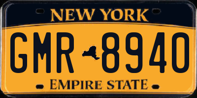 NY license plate GMR8940