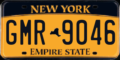 NY license plate GMR9046