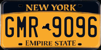 NY license plate GMR9096
