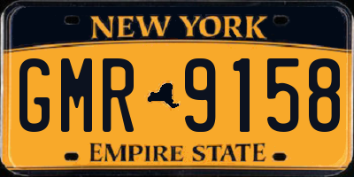 NY license plate GMR9158