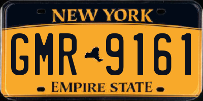 NY license plate GMR9161
