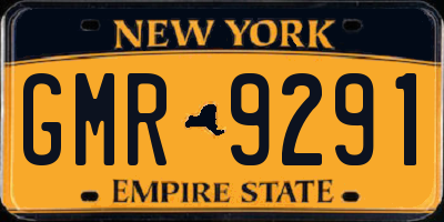 NY license plate GMR9291
