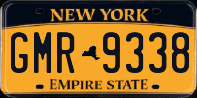 NY license plate GMR9338