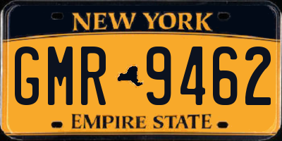 NY license plate GMR9462