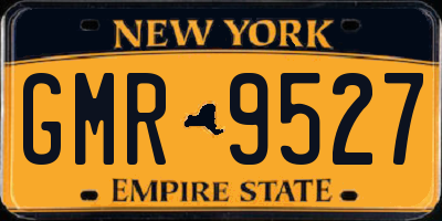 NY license plate GMR9527