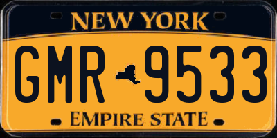 NY license plate GMR9533