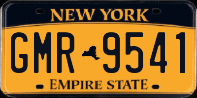 NY license plate GMR9541
