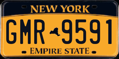 NY license plate GMR9591