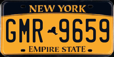 NY license plate GMR9659