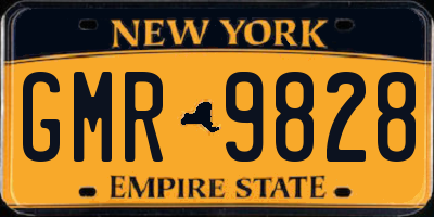 NY license plate GMR9828