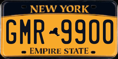 NY license plate GMR9900