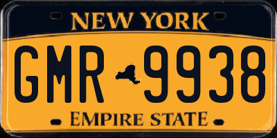 NY license plate GMR9938