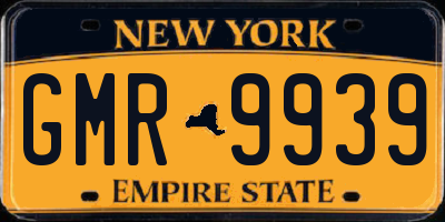 NY license plate GMR9939