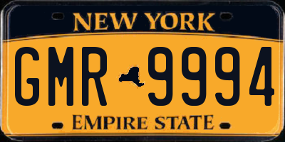 NY license plate GMR9994