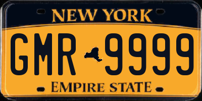 NY license plate GMR9999