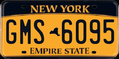 NY license plate GMS6095