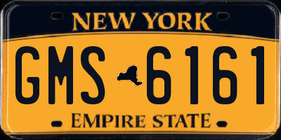 NY license plate GMS6161