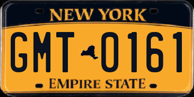NY license plate GMT0161