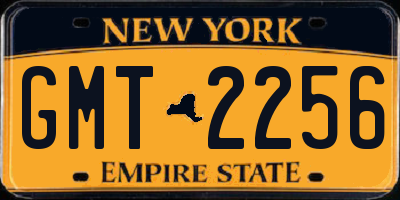 NY license plate GMT2256