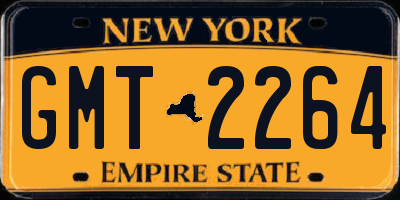 NY license plate GMT2264