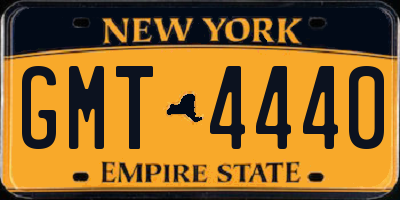 NY license plate GMT4440