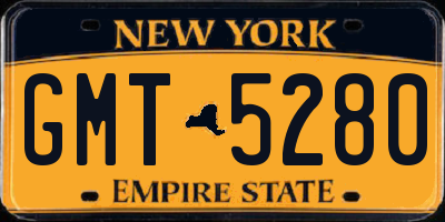 NY license plate GMT5280