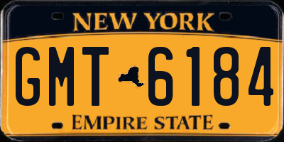 NY license plate GMT6184