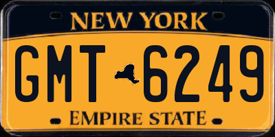 NY license plate GMT6249