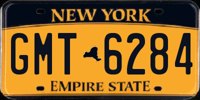 NY license plate GMT6284