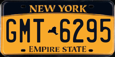 NY license plate GMT6295
