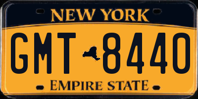 NY license plate GMT8440