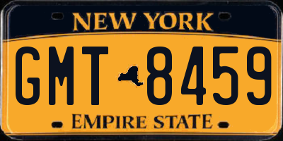 NY license plate GMT8459