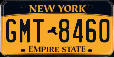 NY license plate GMT8460