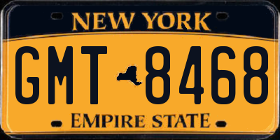 NY license plate GMT8468