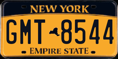 NY license plate GMT8544