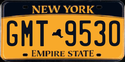 NY license plate GMT9530