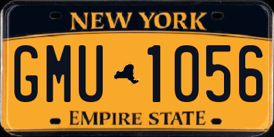 NY license plate GMU1056