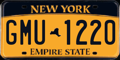 NY license plate GMU1220