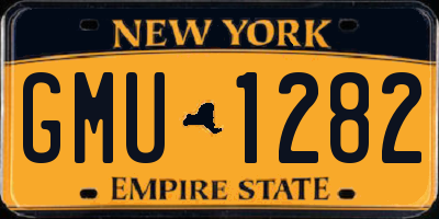 NY license plate GMU1282